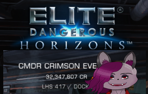 Elite Dangerous Horizons, underneath is my VTuber Avatars face