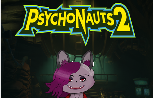 Psychonauts 2, underneath is my VTuber Avatars face